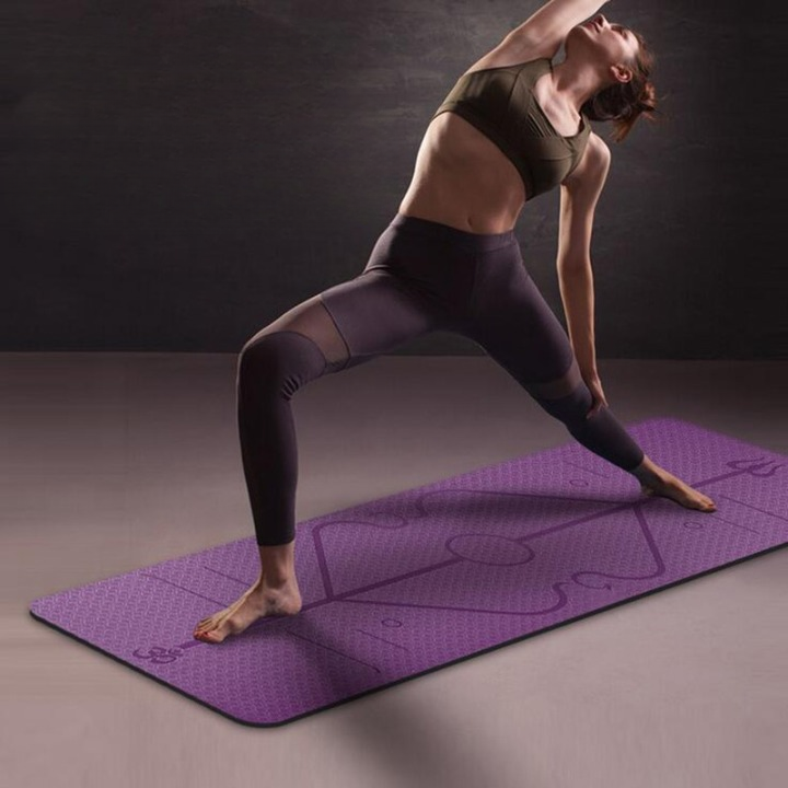 Eco-Friendly TPE Yoga Mat – Non-Slip, Waterproof & Cushioned Support