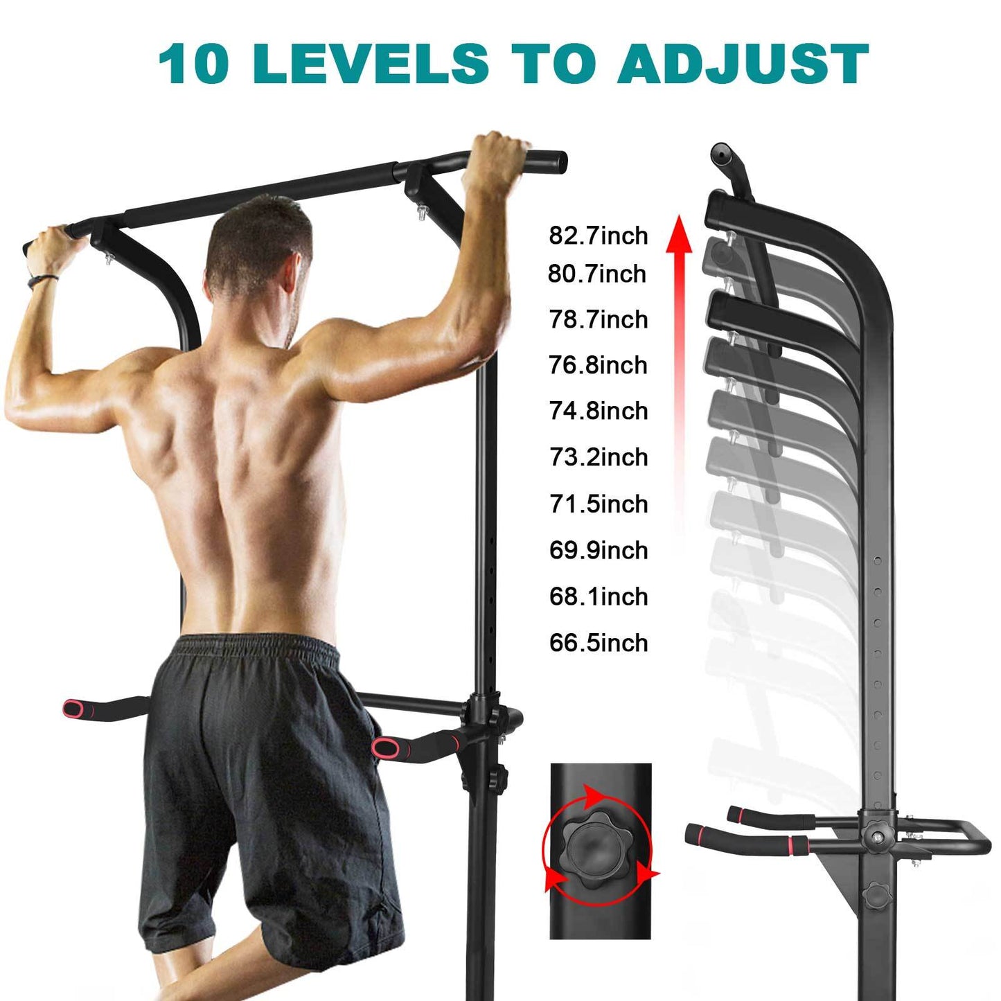 Power Tower – Sturdy & Adjustable Home Gym for Strength Training