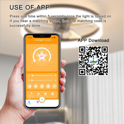 Ceiling Fan with Light Dimmable LED Recessed Mounted Slim Modern Ceiling Fan (Rose Gold)