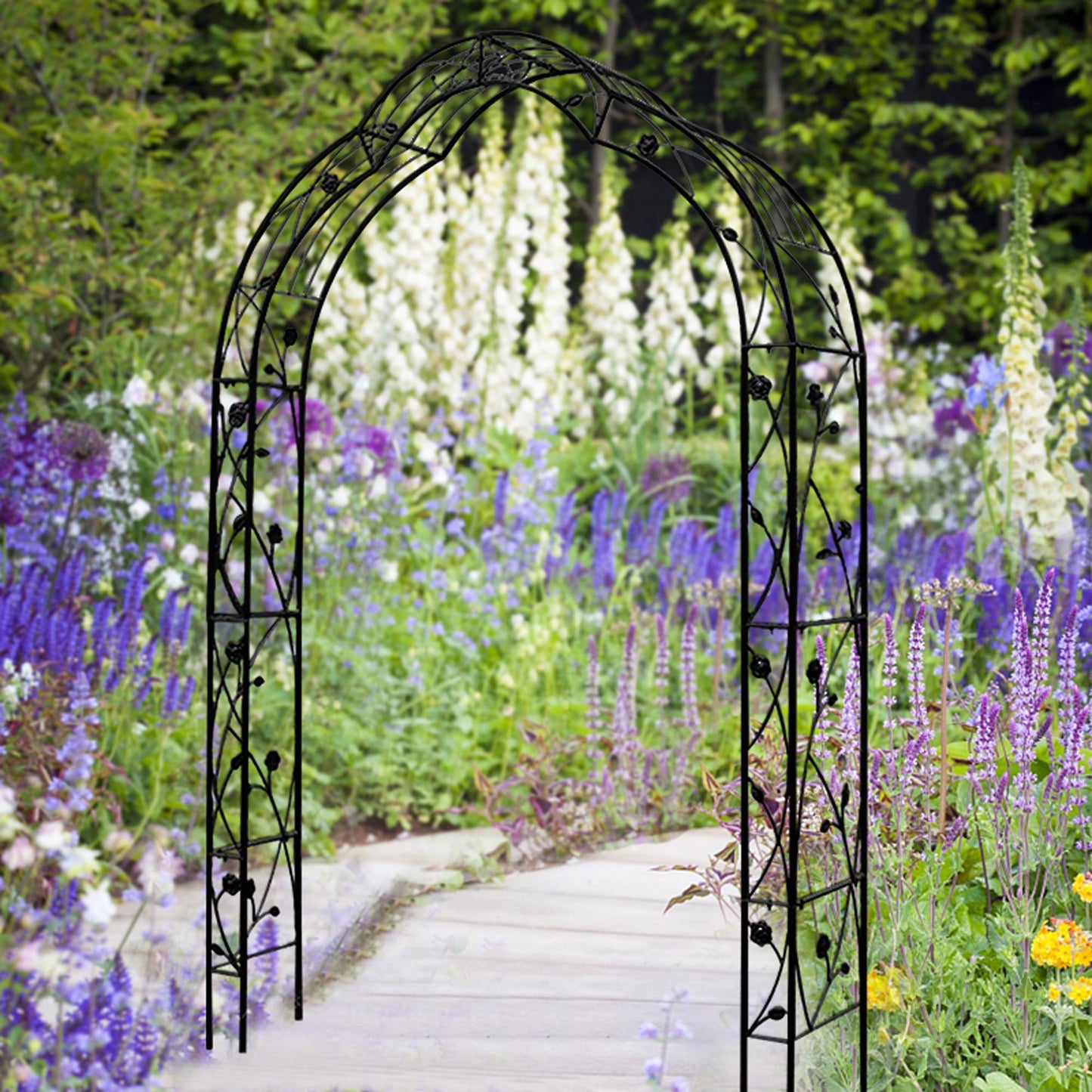 Elegant Metal Garden Arch – Sturdy Support for Climbing Plants & Outdoor Decor