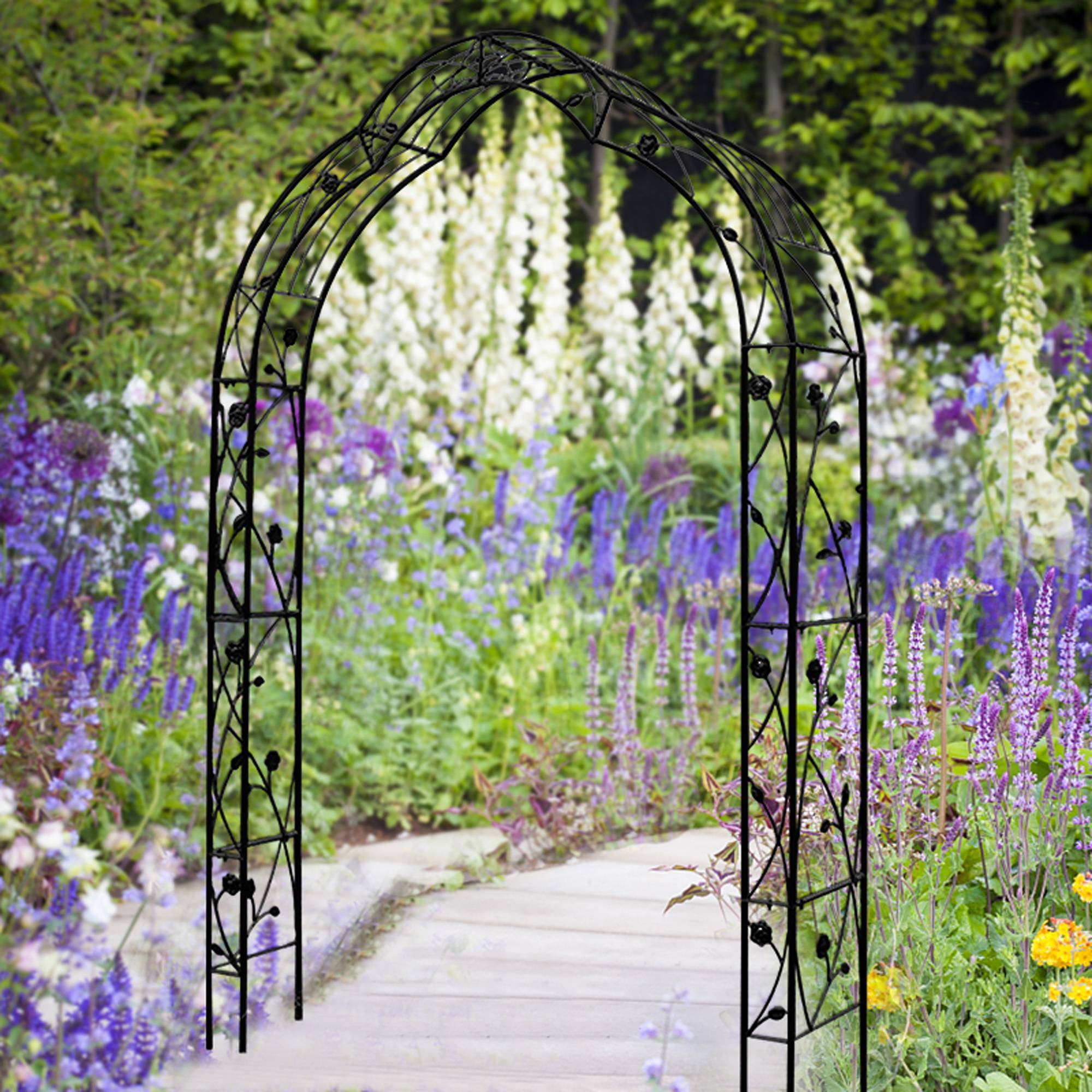 Elegant Metal Garden Arch – Sturdy Support for Climbing Plants & Outdoor Decor