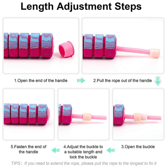 Weighted Cordless Jump Rope – Adjustable, Cordless & Perfect for Any Workout