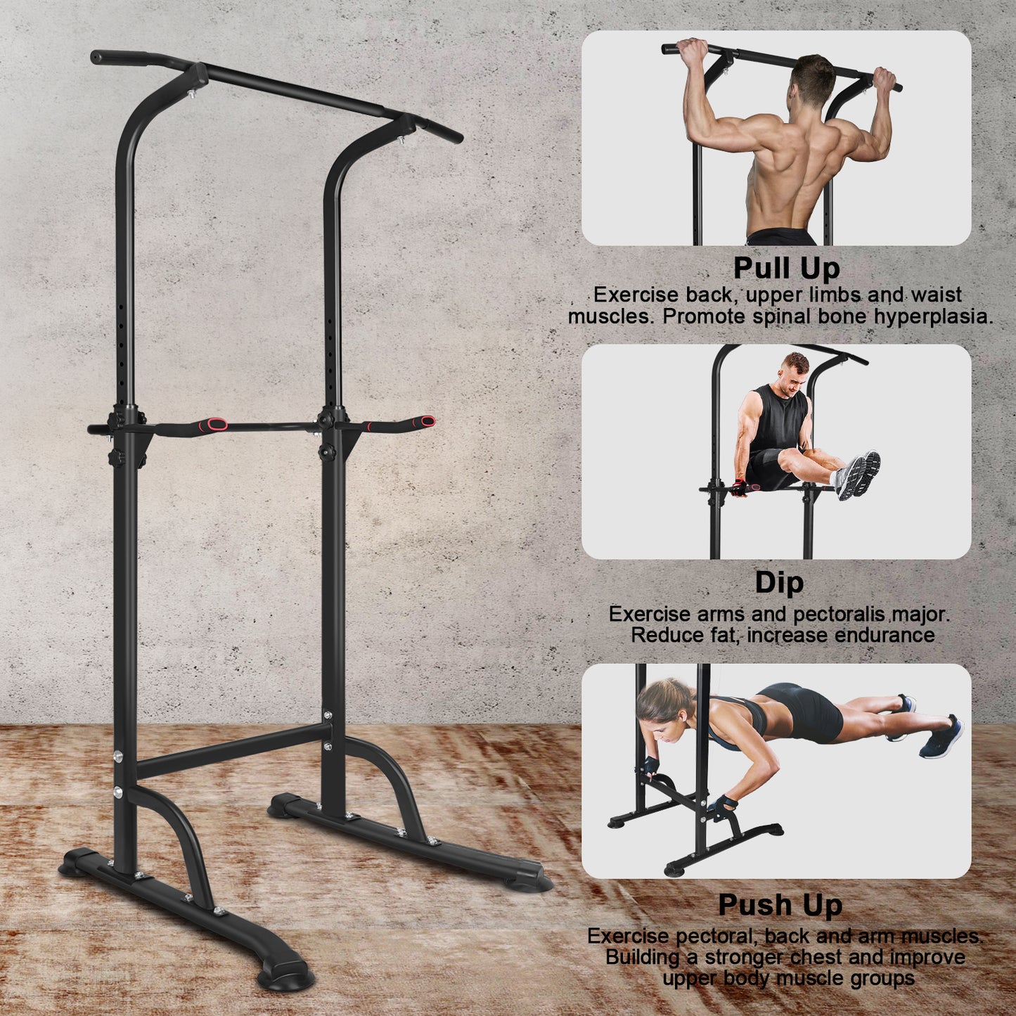 Power Tower – Sturdy & Adjustable Home Gym for Strength Training