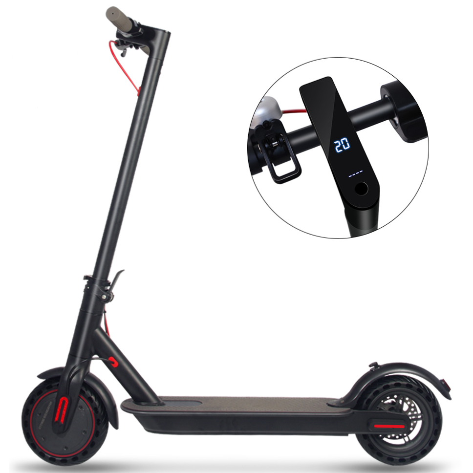 350W Electric Scooter – 22 Mile Range, 19 MPH, Front-Wheel Drive
