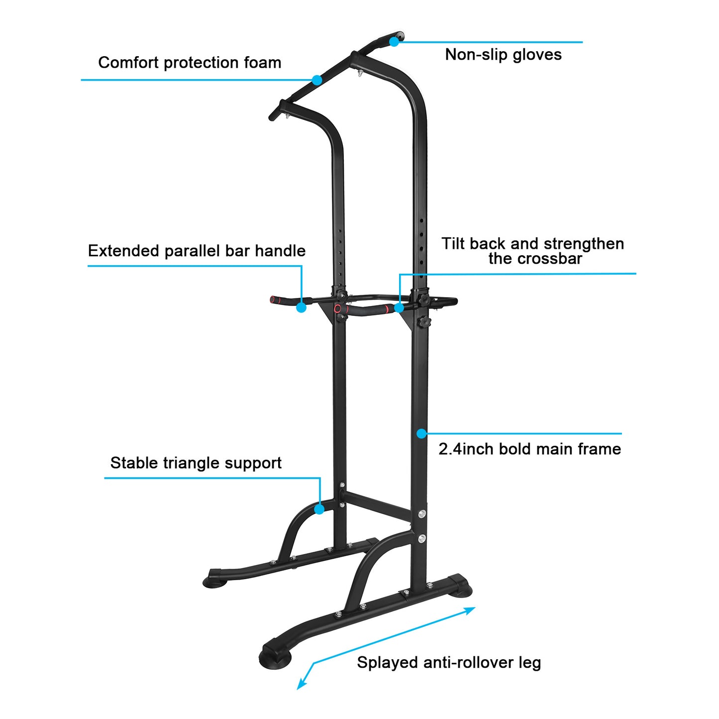Power Tower – Sturdy & Adjustable Home Gym for Strength Training