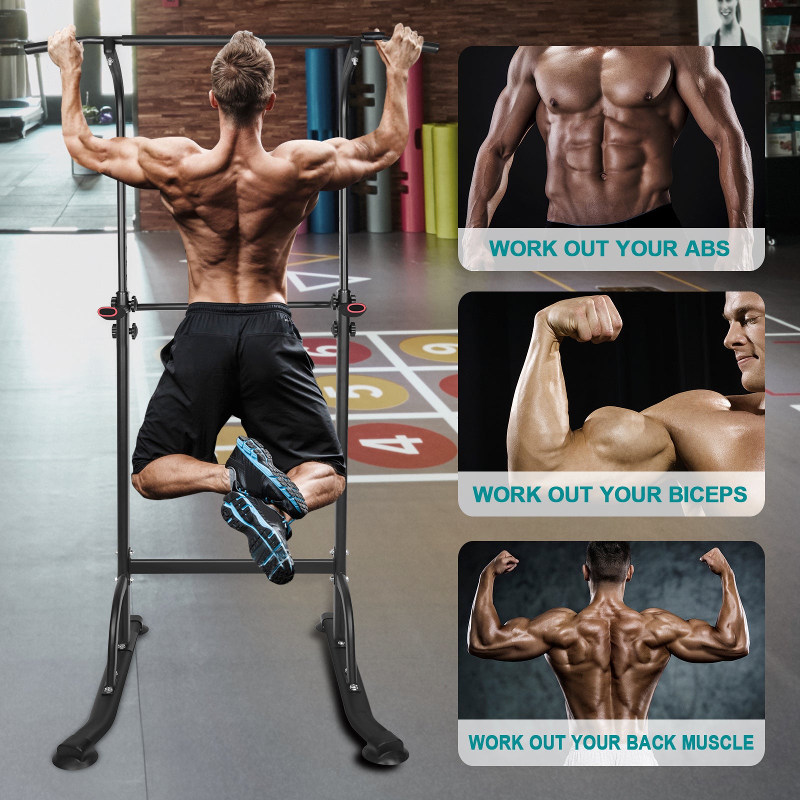 Power Tower – Sturdy & Adjustable Home Gym for Strength Training