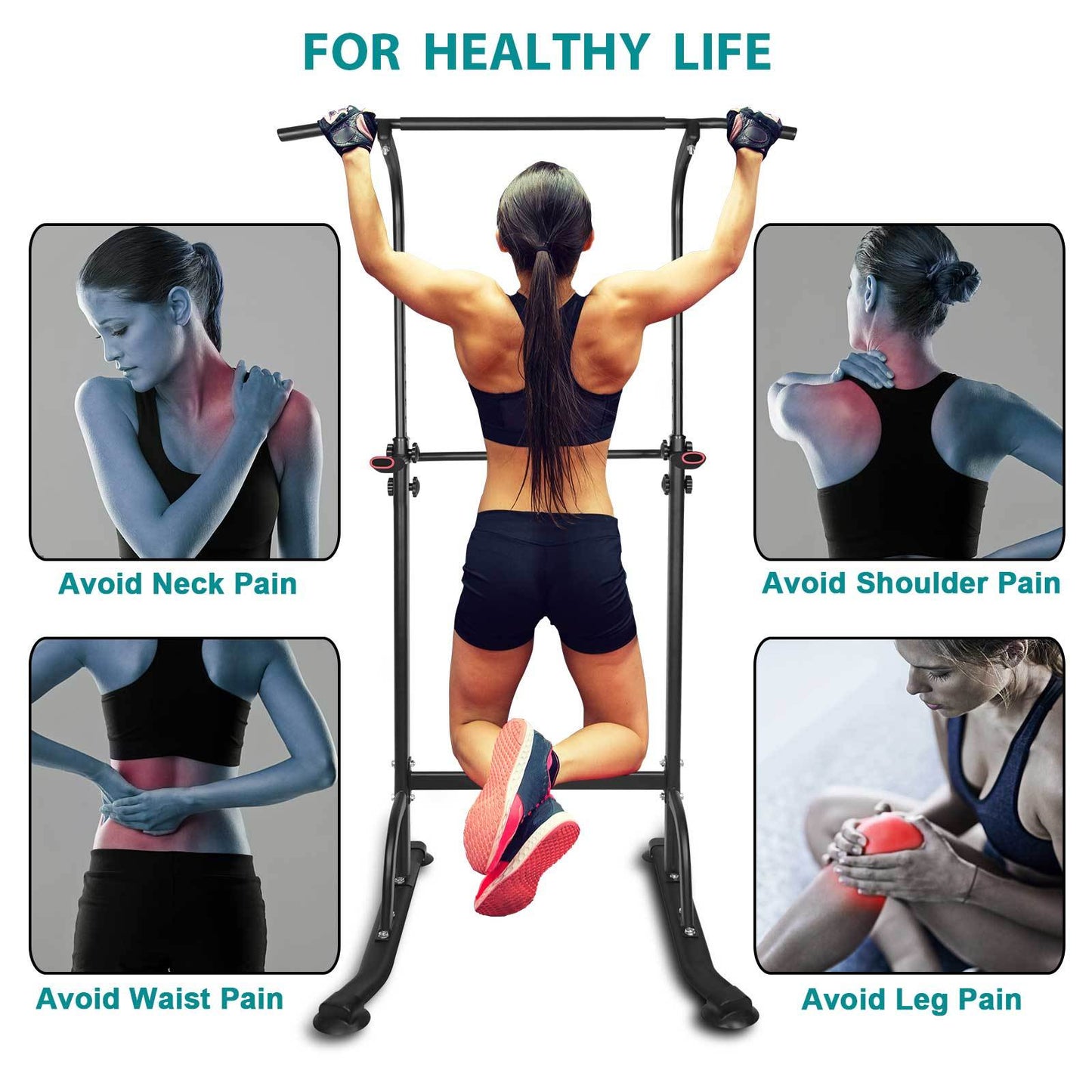 Power Tower – Sturdy & Adjustable Home Gym for Strength Training